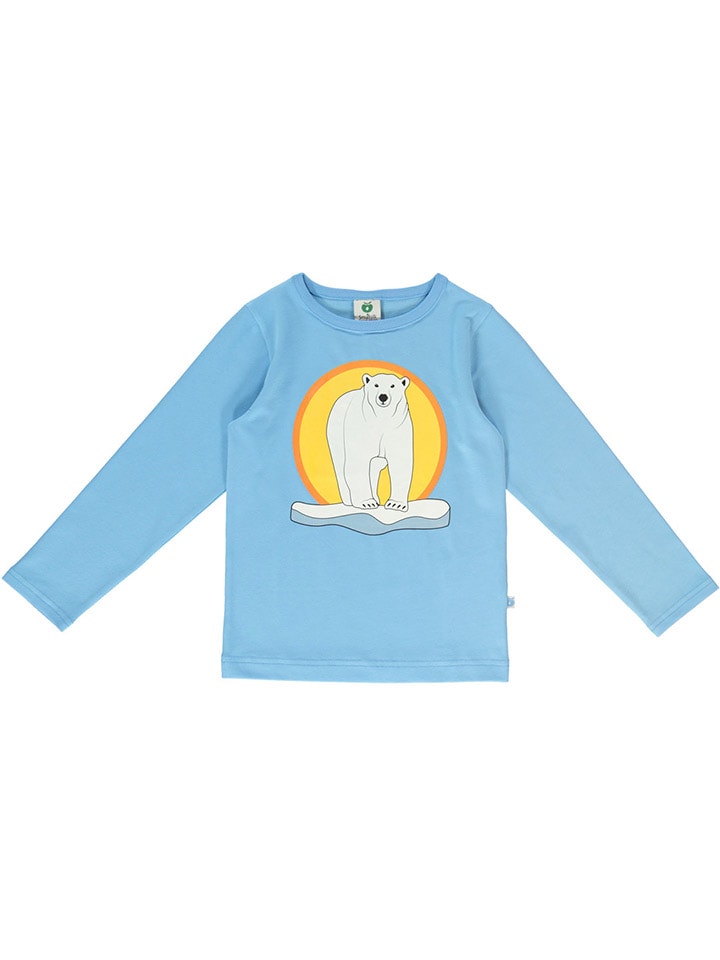 Småfolk Longsleeve in Blau/ Gelb günstig kaufen