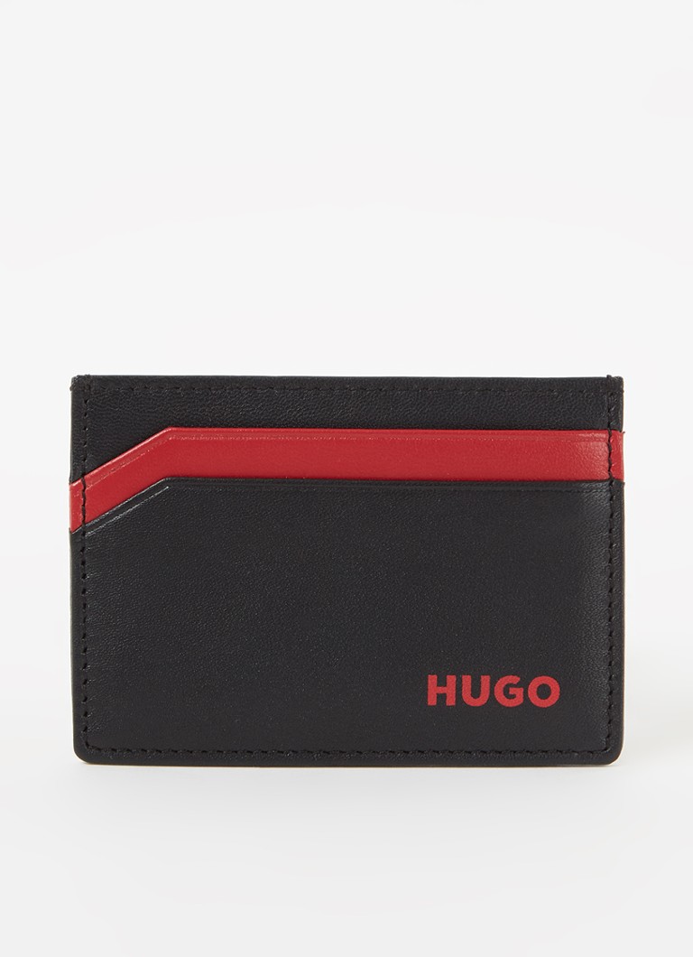 Portofel din piele HUGO BOSS Metro pentru carduri cu logo