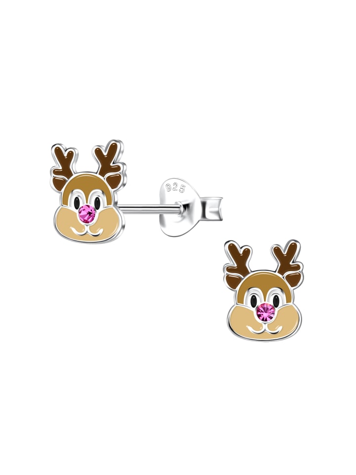 Alexander York Ohrringe, Ohrstecker RENTIER Kristall pink in 925 Sterling Silber, 2-tlg. günstig kaufen onesize