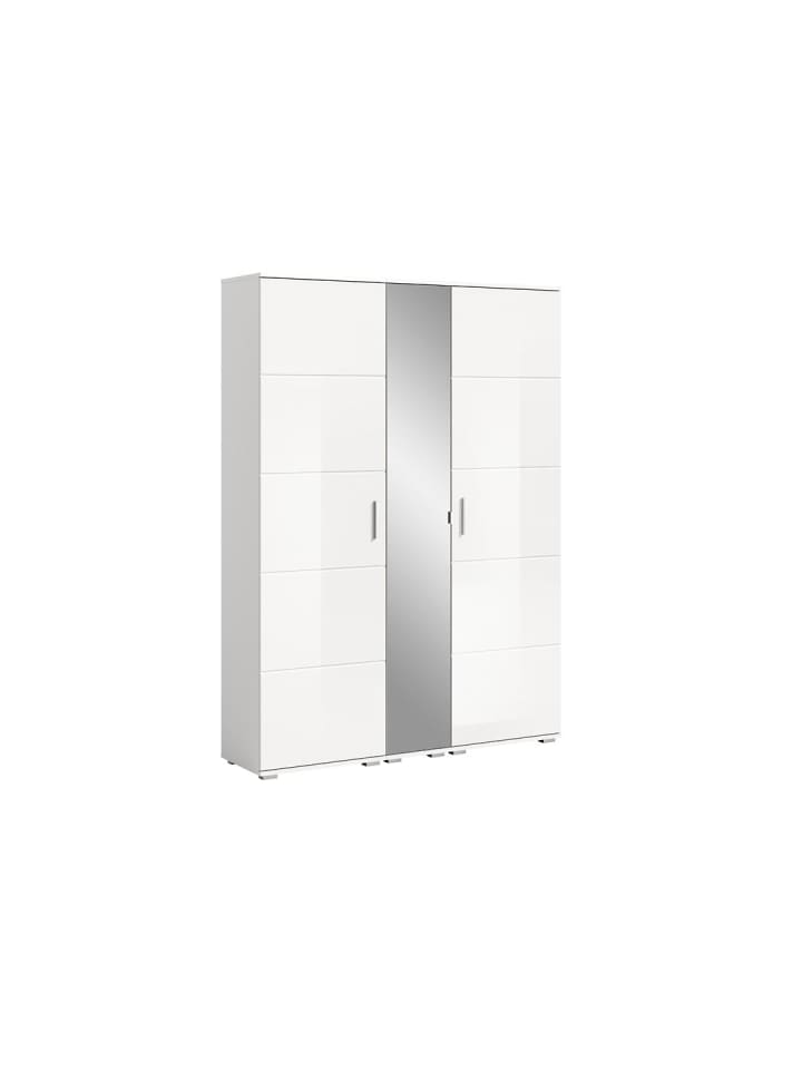 ebuy24 Garderobenmöbel-set Prego 3-teilig Weiß 140 x 37 cm günstig kaufen onesize
