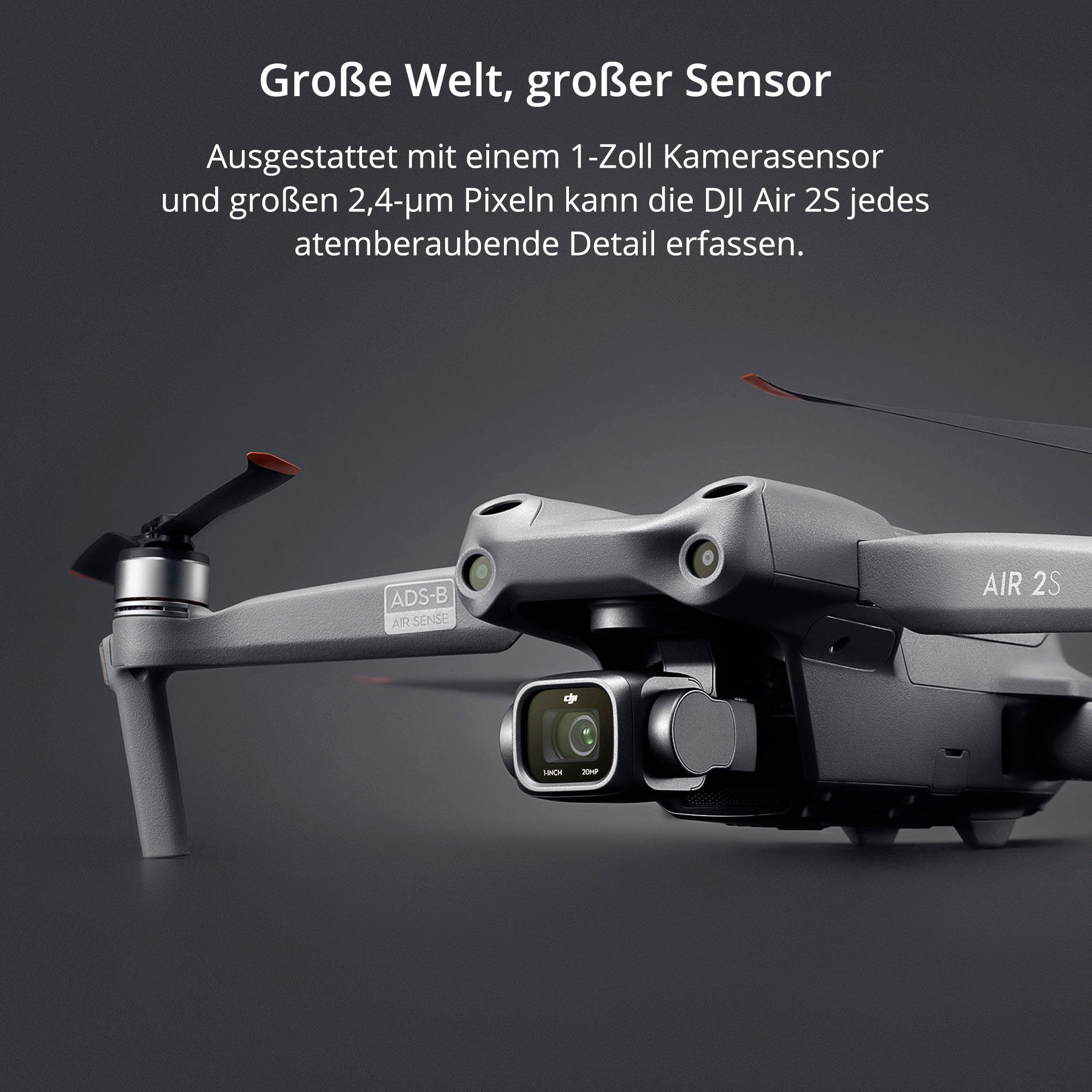 DJI AIR 2S Fly More Combo Drohne (5,4K, 5,4K Video, Hindernisvermeidung in 4 Richtungen, 31-Min Flugzeit)