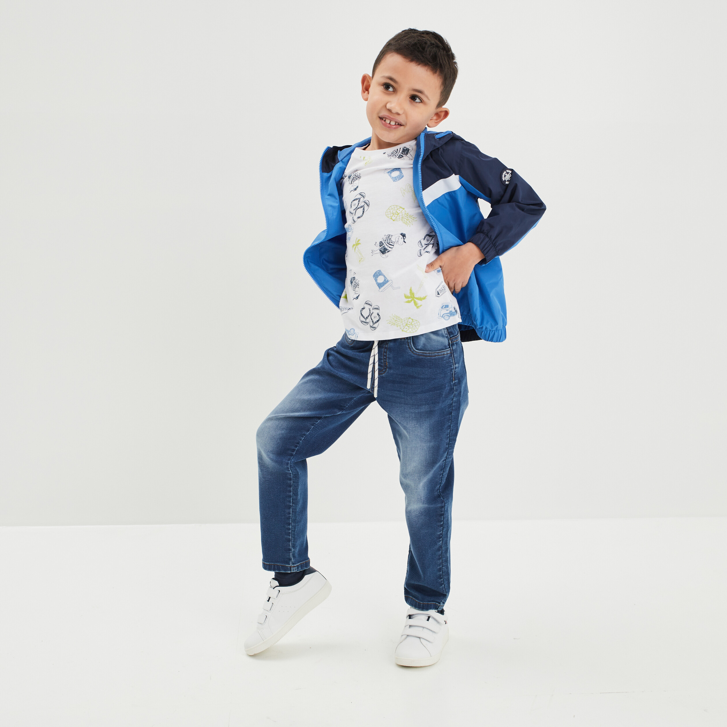 T-shirt manches courtes blanc garçon | La Halle