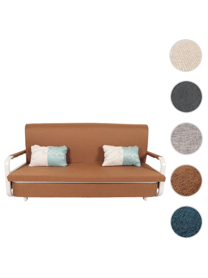 MCW Schlafsofa M83 Schlafcouch Couch Sofa, Stoff/Textil braun günstig kaufen onesize