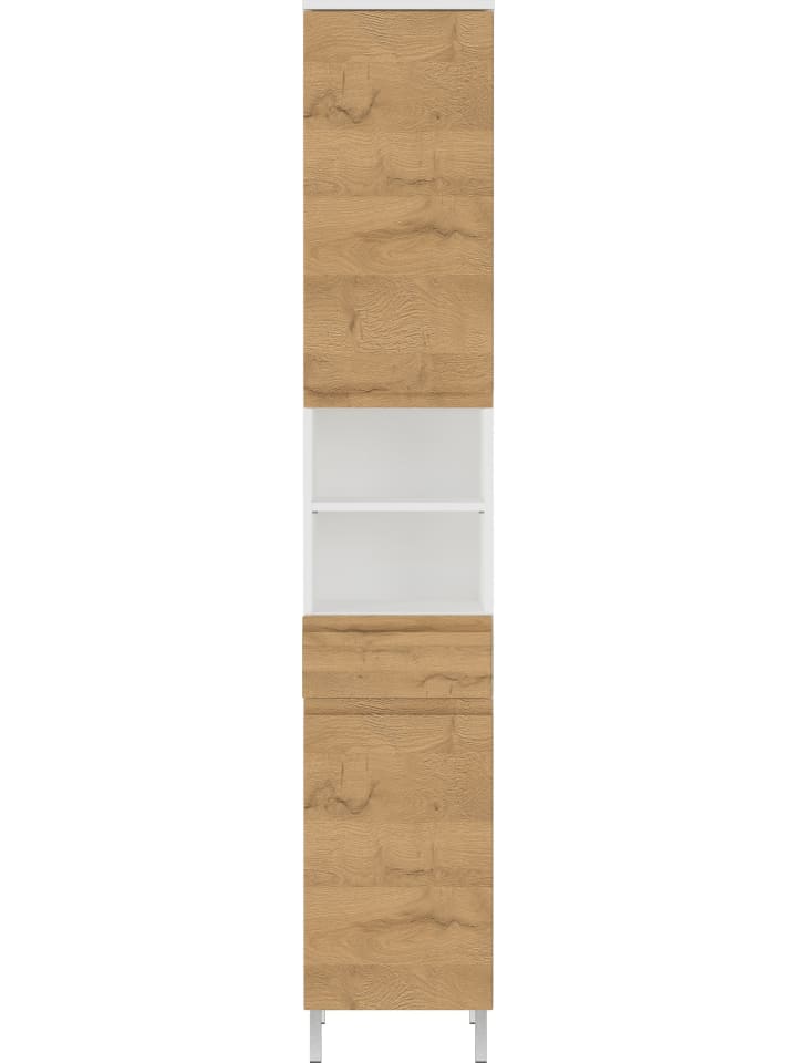 KADIMA DESIGN Hochschrank mit Fächern und Schublade, 34x34x190 cm, Weiß günstig kaufen onesize