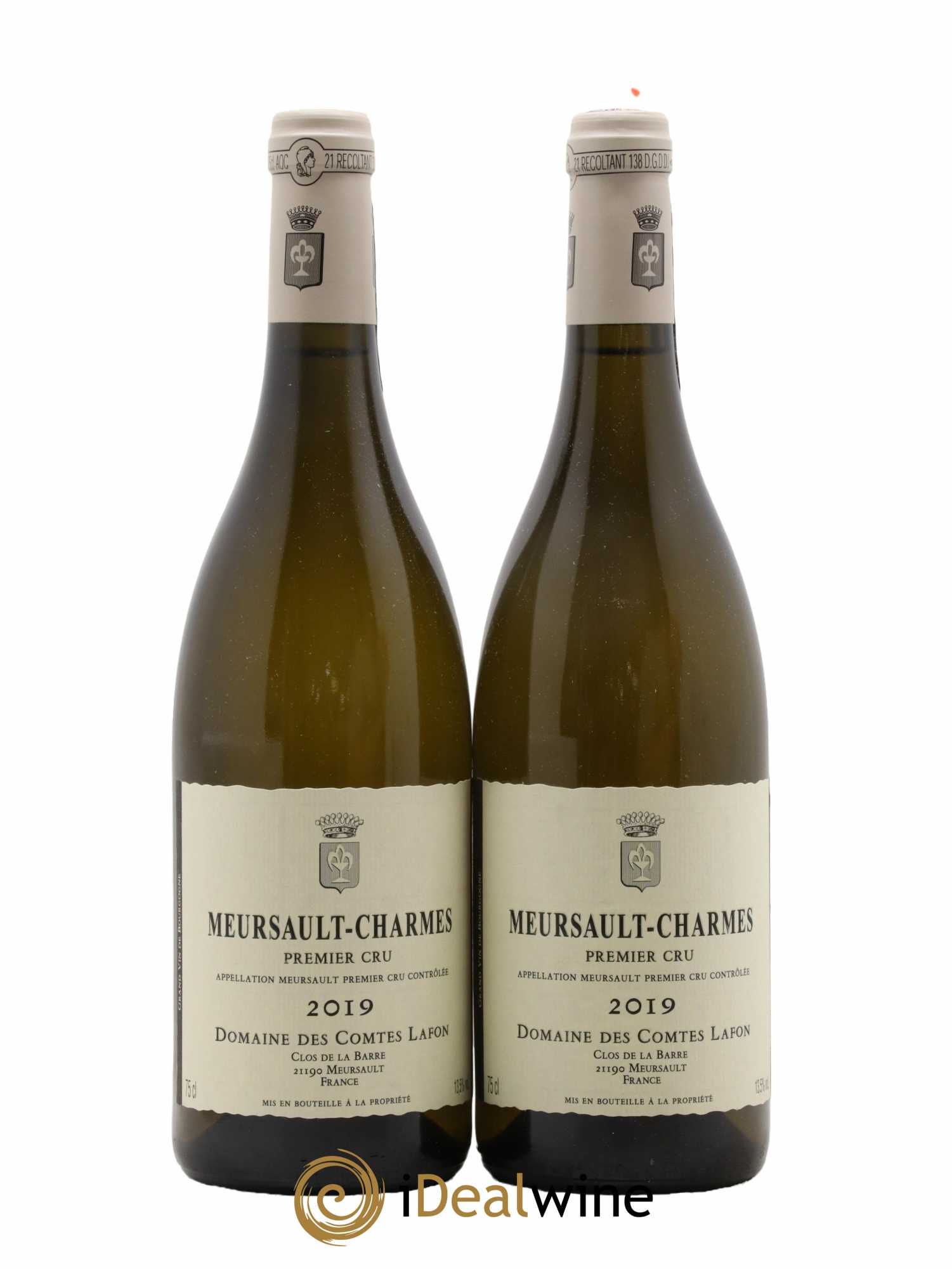 Meursault 1er Cru Charmes Comtes Lafon (Domaine des)  2019 - Lot de 2 Bouteilles