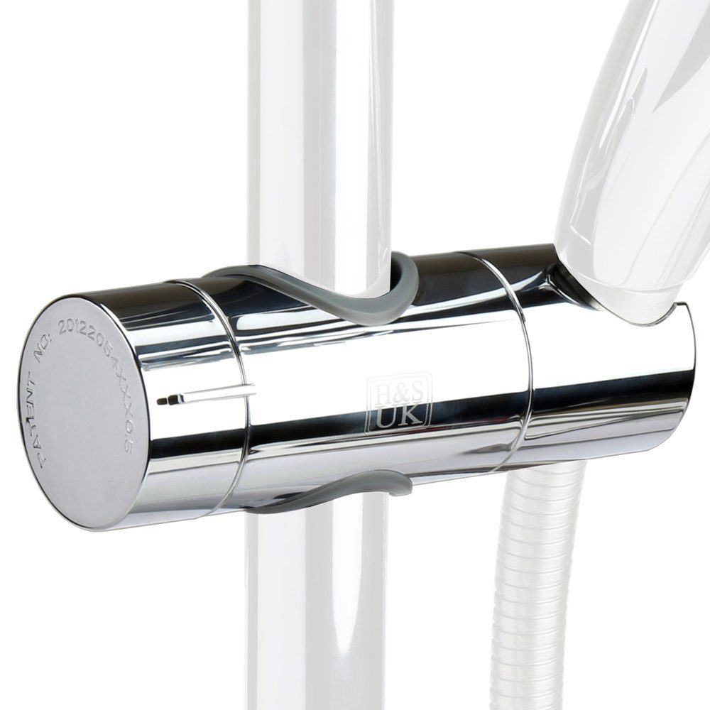 H&S Brausehalter Verstellbare Handbrause Halterung für alle Duschköpfe, Universal Duschkopfhalterung für verstellbare Handbrause