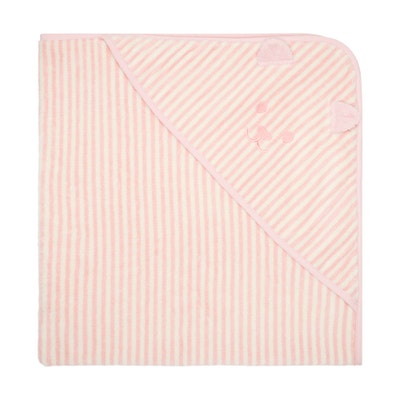 Badetuch mit Kapuze, rosa