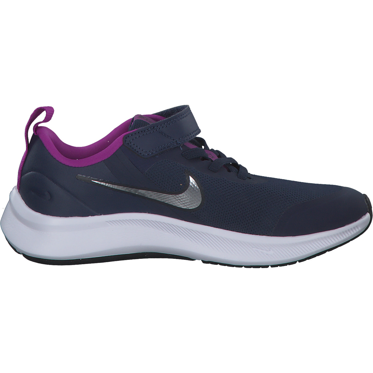 Nike Star Runner 3 DA2777 M, Sneakers Low, Kinder, midnight navy/metallic silver