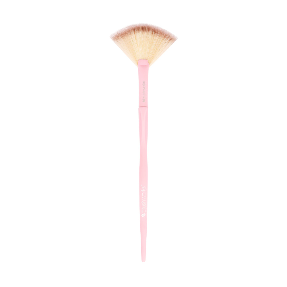 Brushworks Pinceau Eventail HD Rose Pinceau
