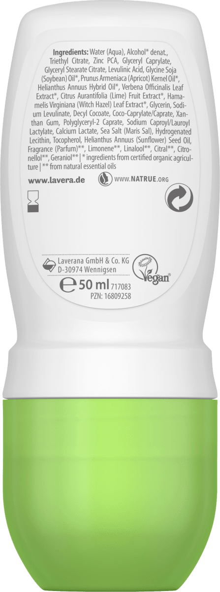 Deo Roll-on Natural & Refresh, 50 ml