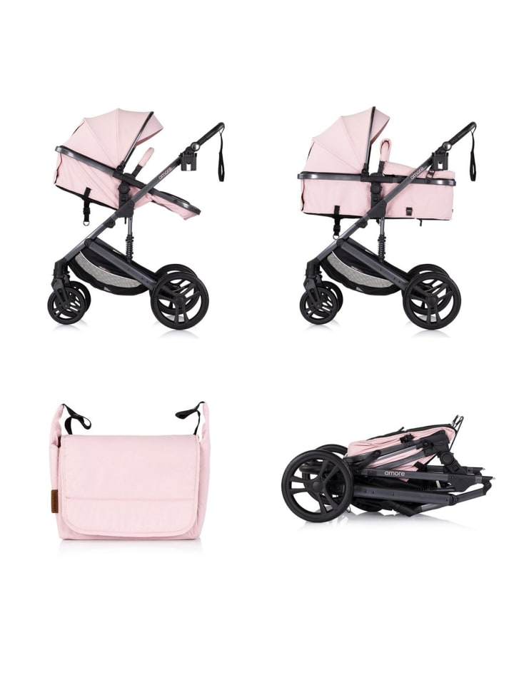 Chipolino Kinderwagen 2 in 1 Amore in rosa günstig kaufen onesize