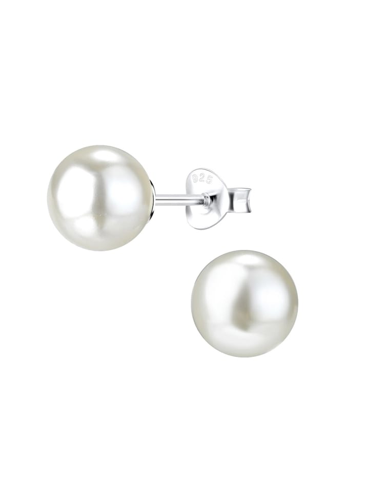 Alexander York Ohrringe, Ohrstecker PERLE 8 mm weiß in 925 Sterling Silber, 2-tlg. günstig kaufen onesize