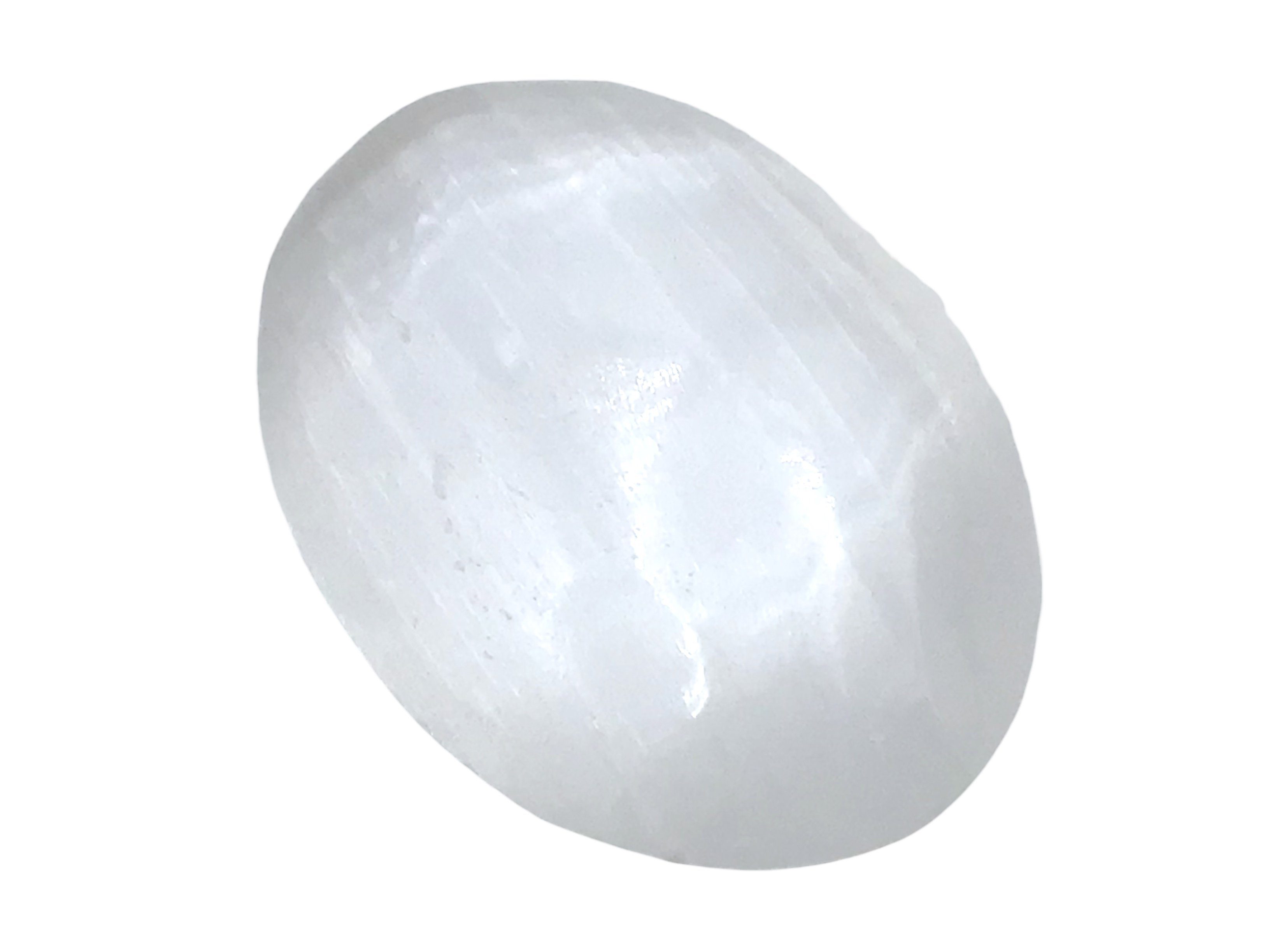 Steinfixx® Mineralstein Bauchiger Selenit Palmstein- Taschenstein in Top Qualität, (Selenit Palmstein, 1-St., 1 Stück), Selenit als Palmstein - Ihre Lichtquelle immer dabei