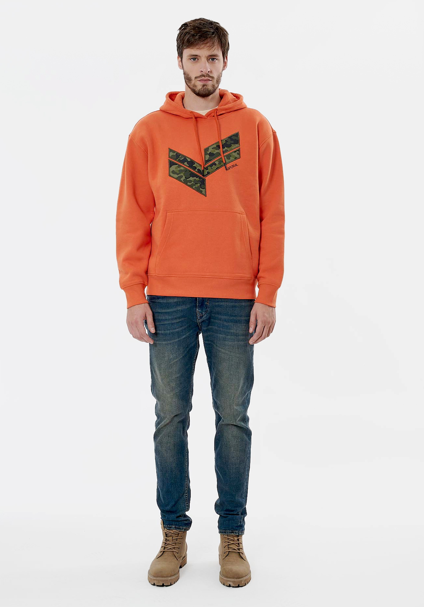 RAYAN  Sweat orange homme