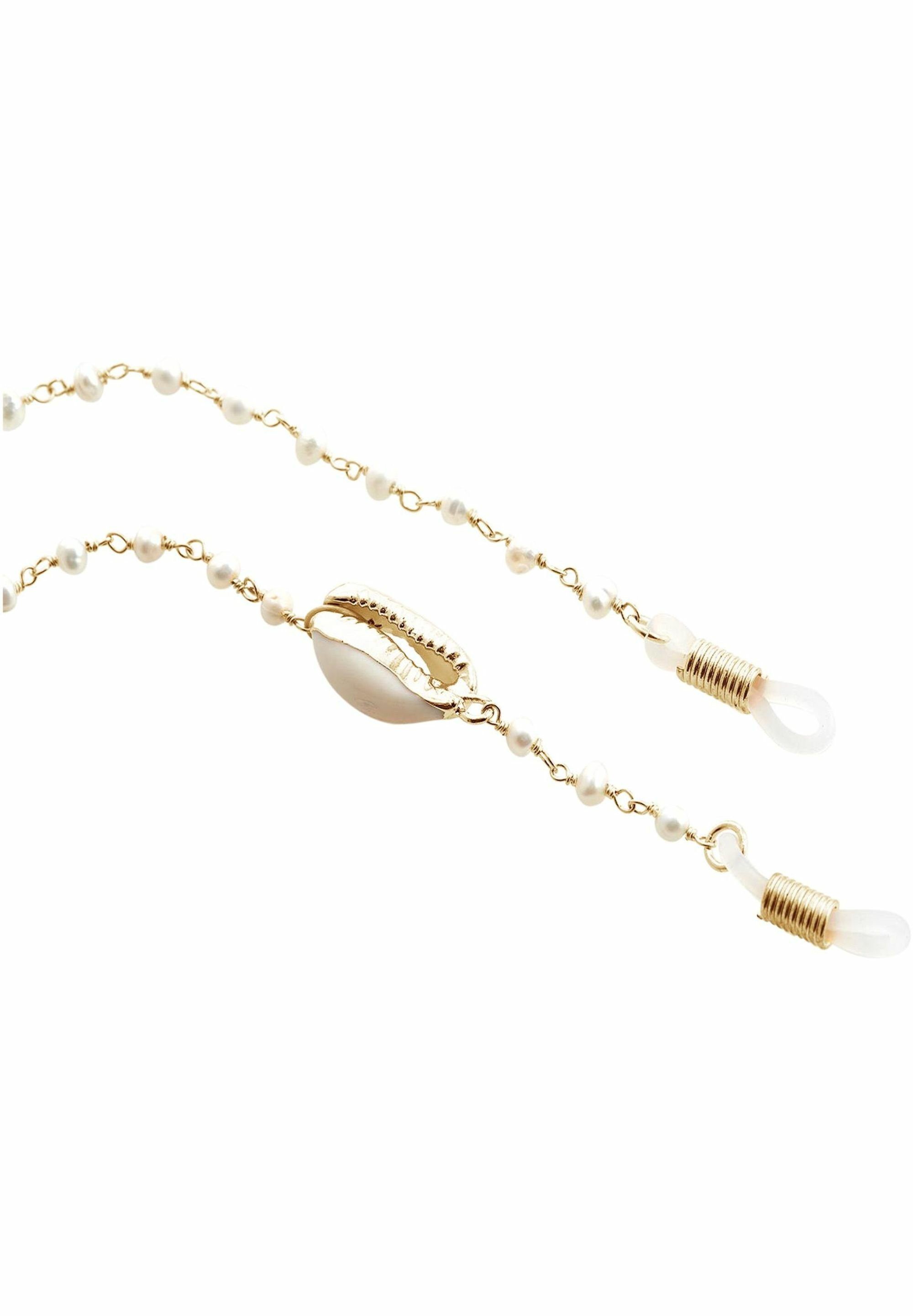 Gemshine Brillenkette Brillenkette Zuchtperlen und Kauri Muschel