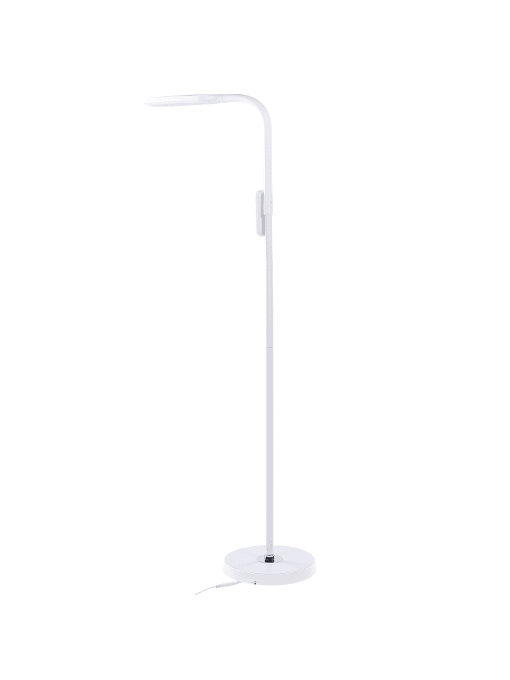 Beliani Stehleuchten ARIES in Weiß - (W) 40 x (H) 160 x (L) 27 cm günstig kaufen onesize