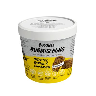BugBell BugMischung Adult Insekten, Banane und Chiasamen
