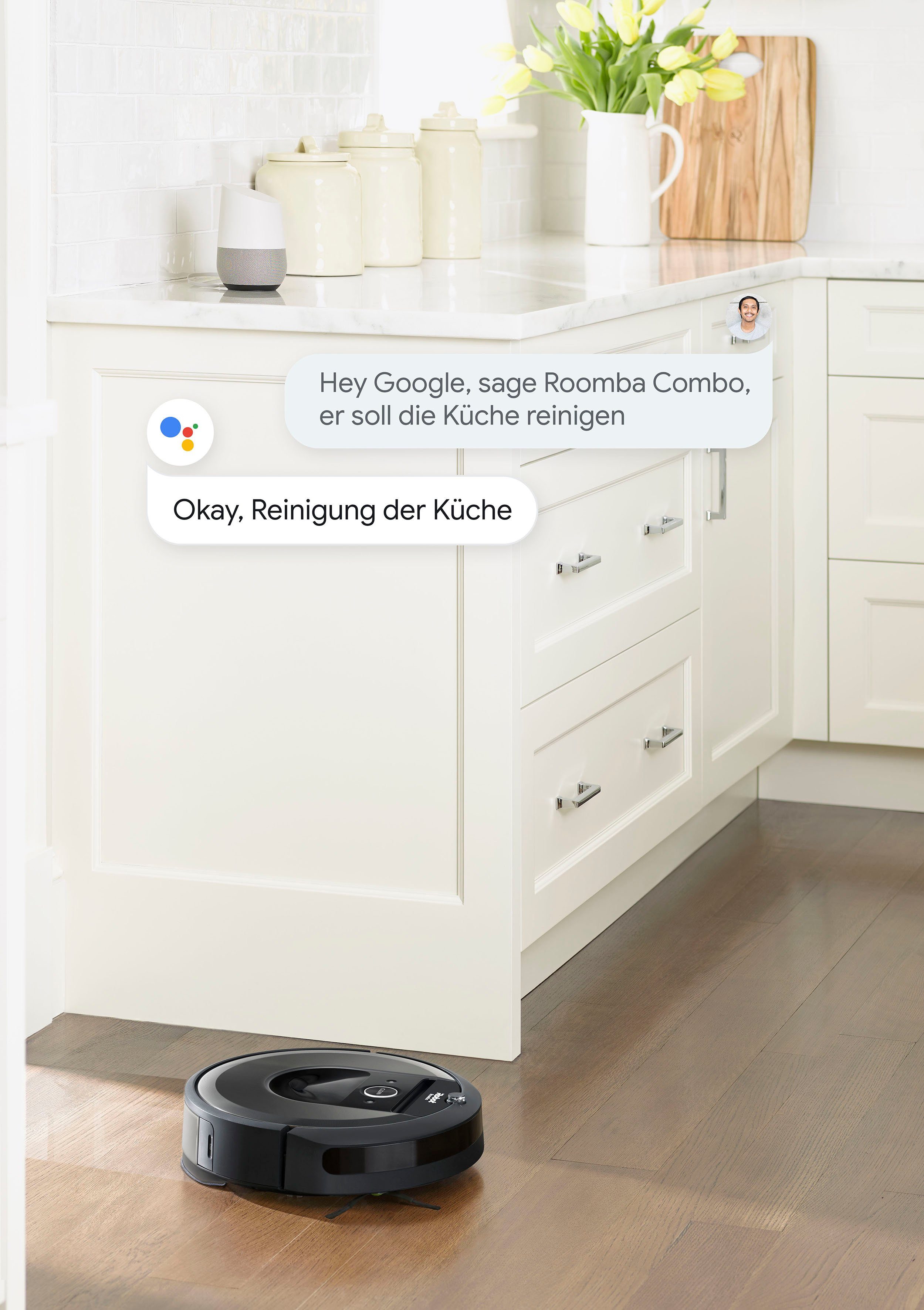iRobot Saugroboter Roomba Combo i8+ (i857840) inkl. autom. Absaugstation, mit Beutel