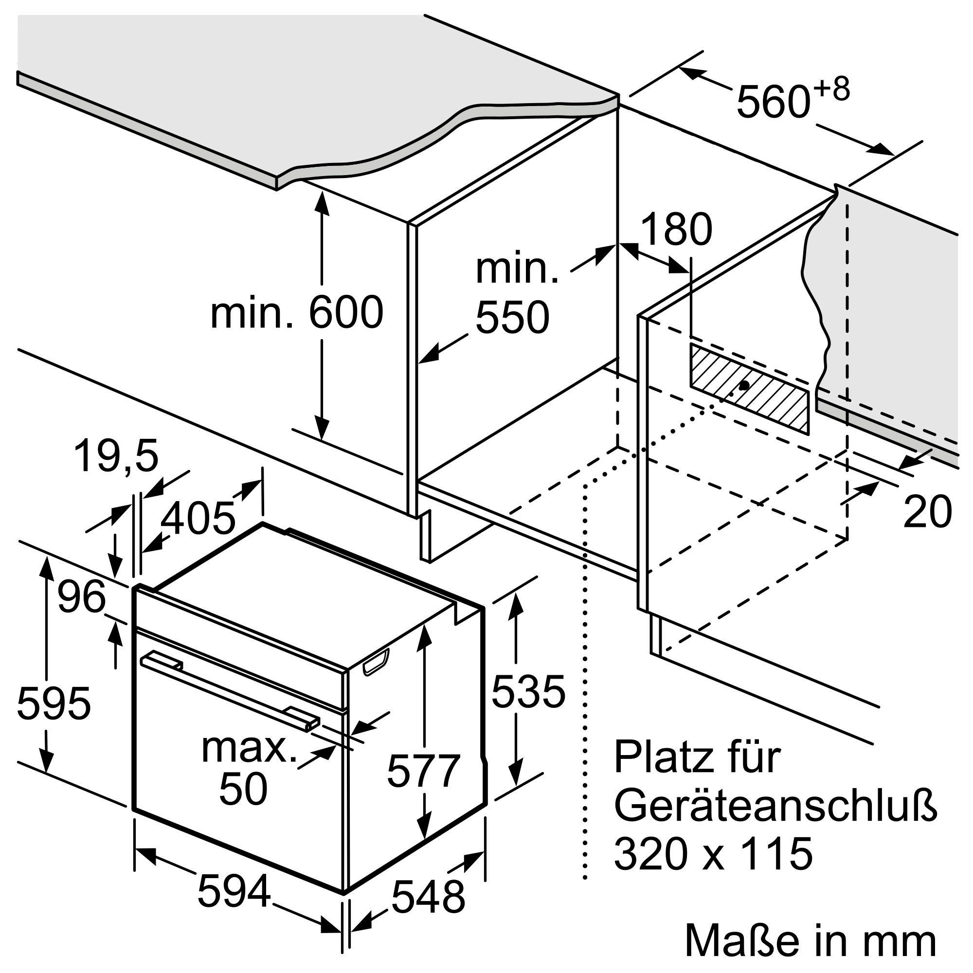 NEFF Einbaubackofen N 50 B3ACE2AN0, mit Hide®, EasyClean, CircoTherm®-Heißluft