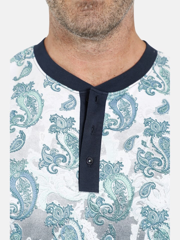 Charles Colby T-Shirt EARL COLLYNS in blau bedruckt günstig kaufen