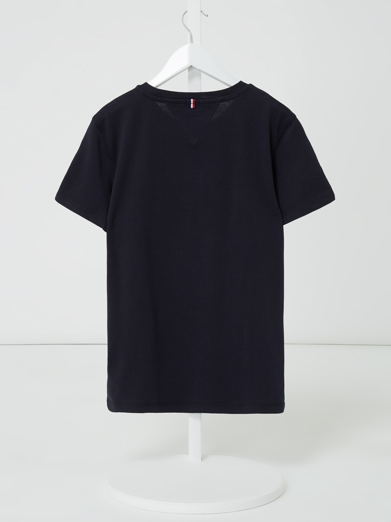 T-Shirt aus Bio-Baumwolle in marineblau