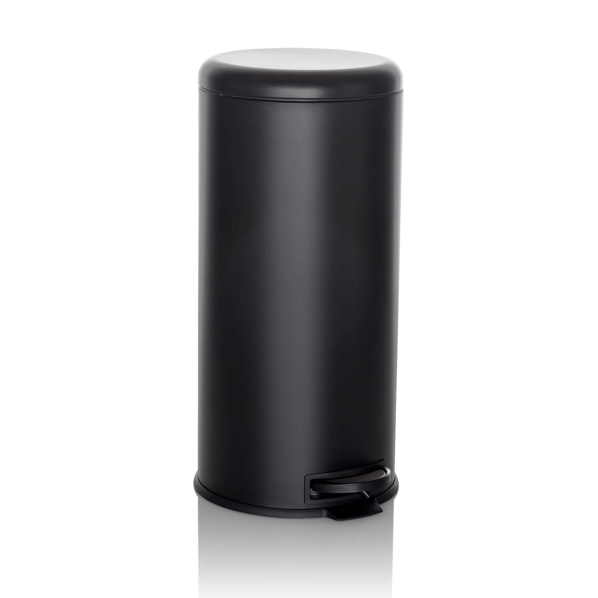 hjh OFFICE Mülleimer Mülleimer CLEAN STEP Eisen, 30L, Abfalleimer mit Softclose