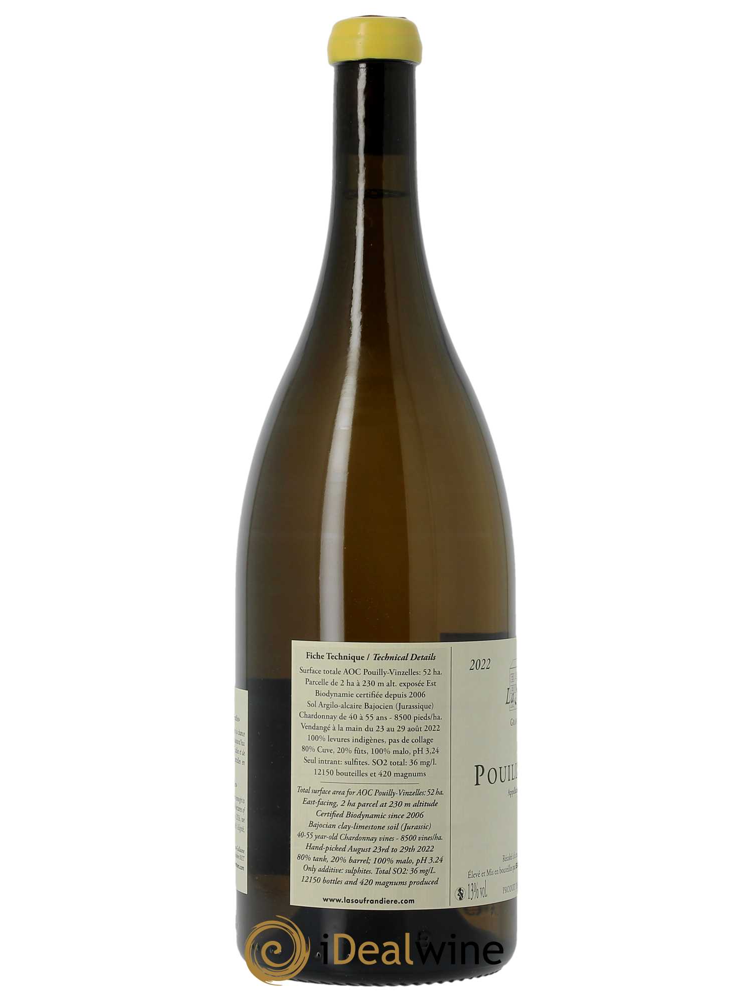 Pouilly-Vinzelles La Soufrandière - Bret Brothers  2022 - Lot de 1 Magnum