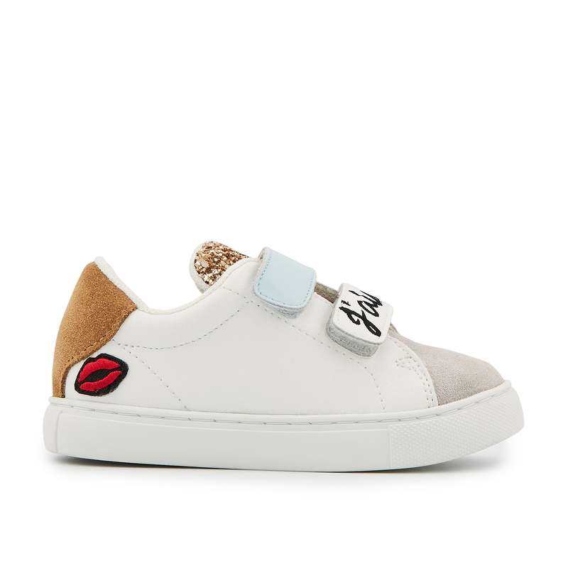 Baskets en cuir Mini Edith j'aime papa