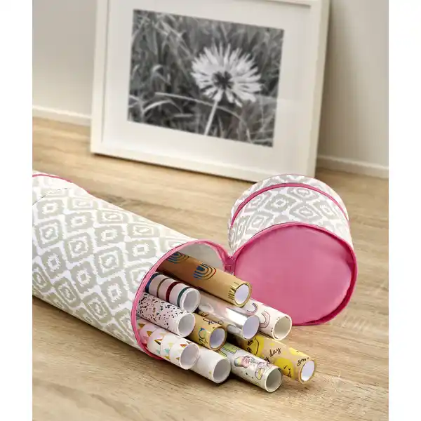 Geschenkpapierorganizer Rautenmuster