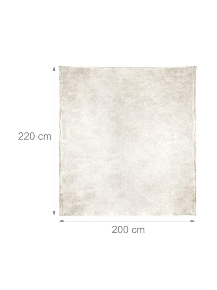 relaxdays Kuscheldecke in Champagner - (B)200 x (T)220 cm günstig kaufen onesize