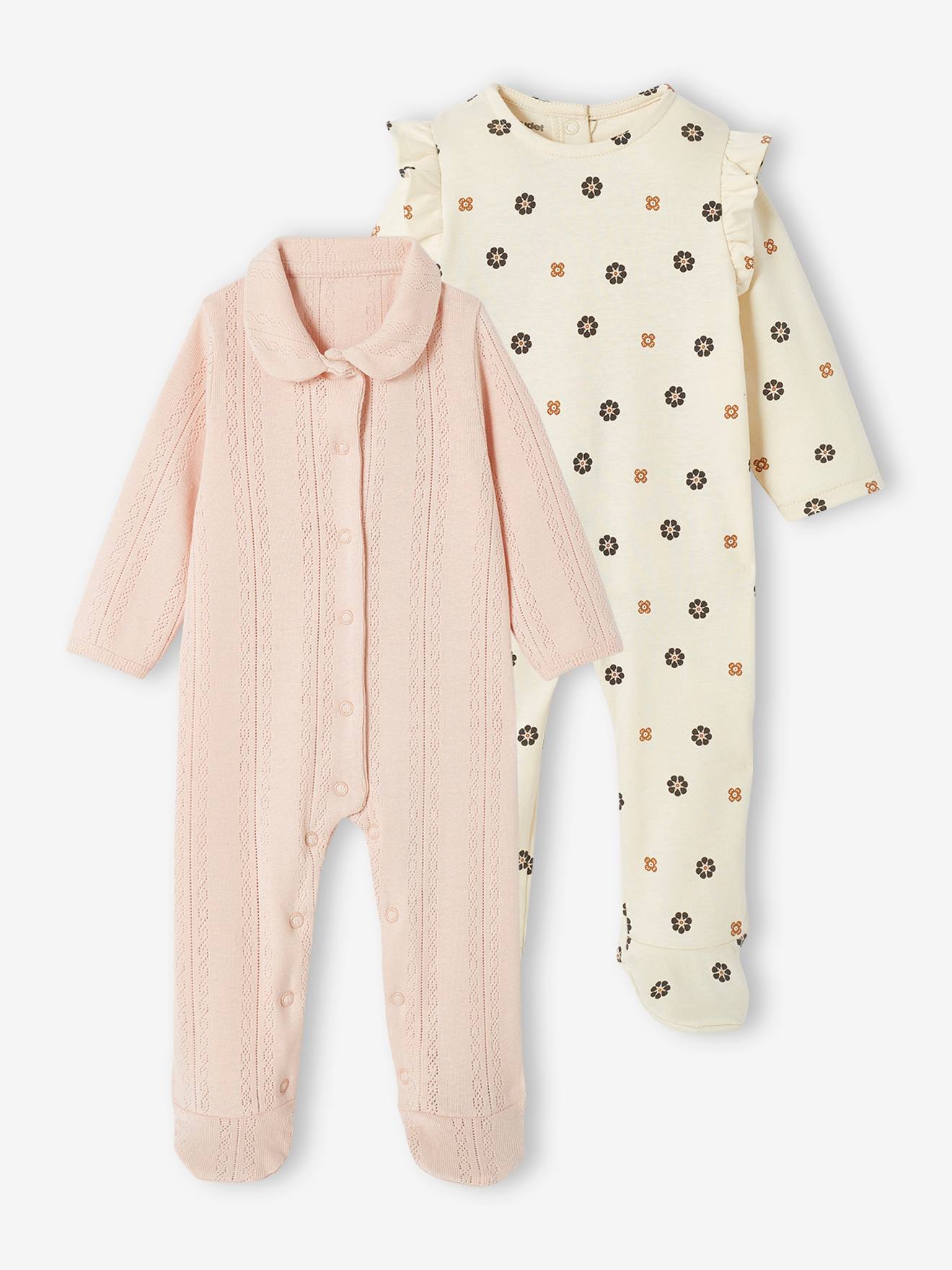 Lot de 2 dors-bien bébé rose poudré