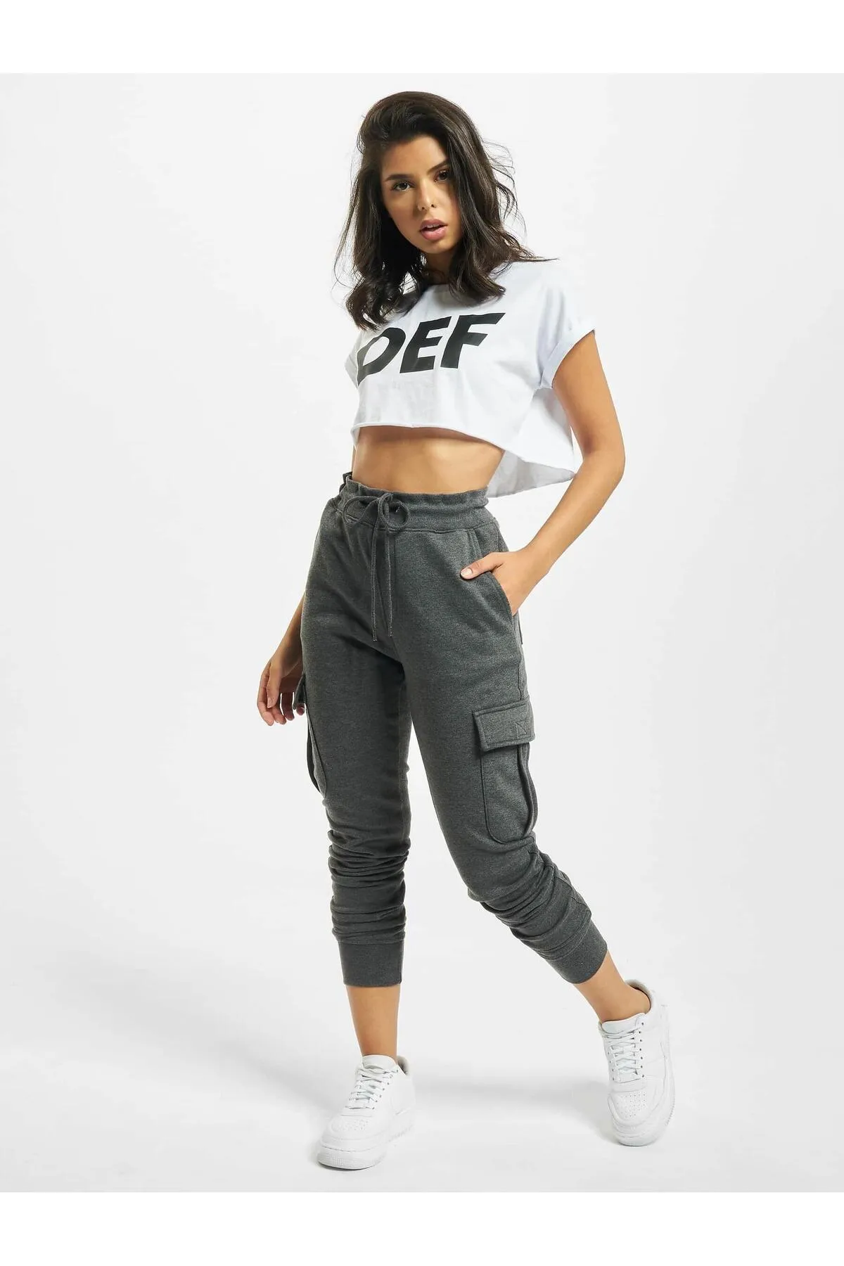 DEF  Jogginghose - Grau - Straight