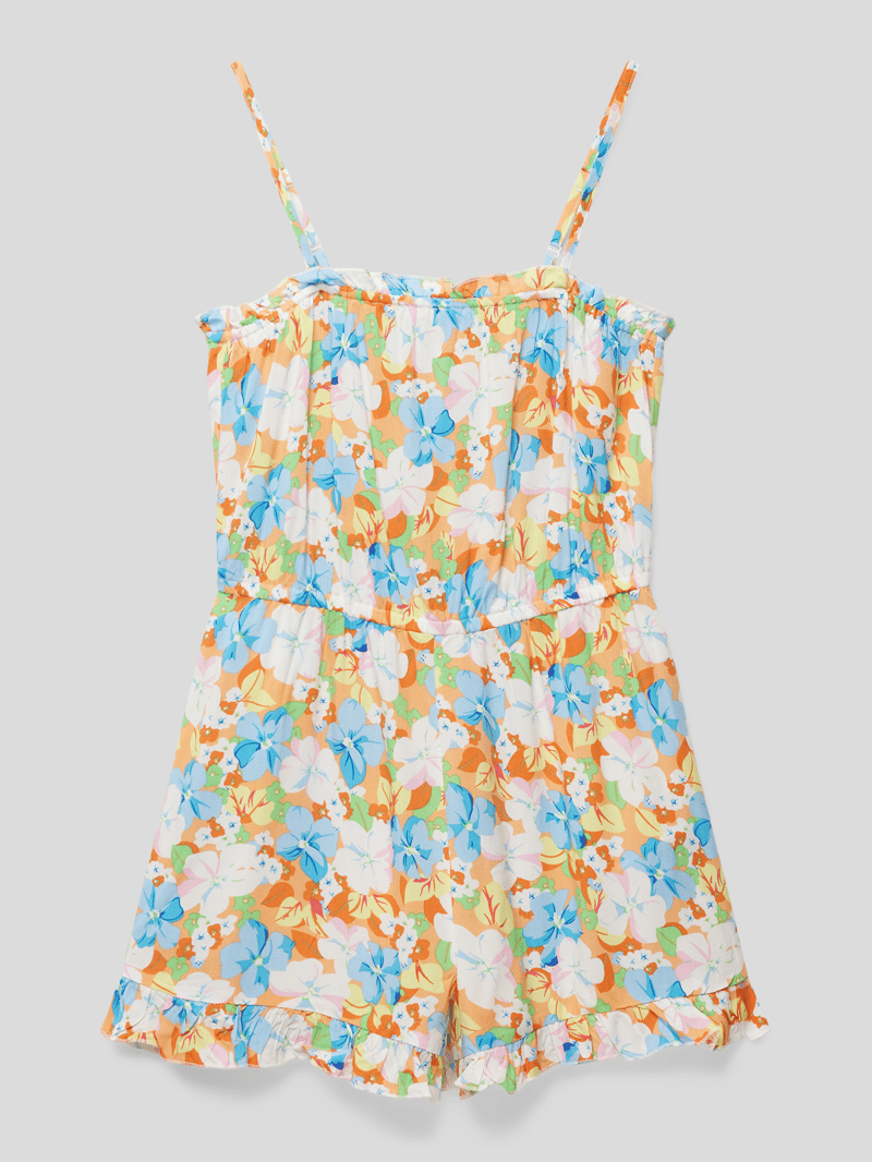 Jumpsuit mit floralem Muster Modell 'KOGNOVA' in orange
