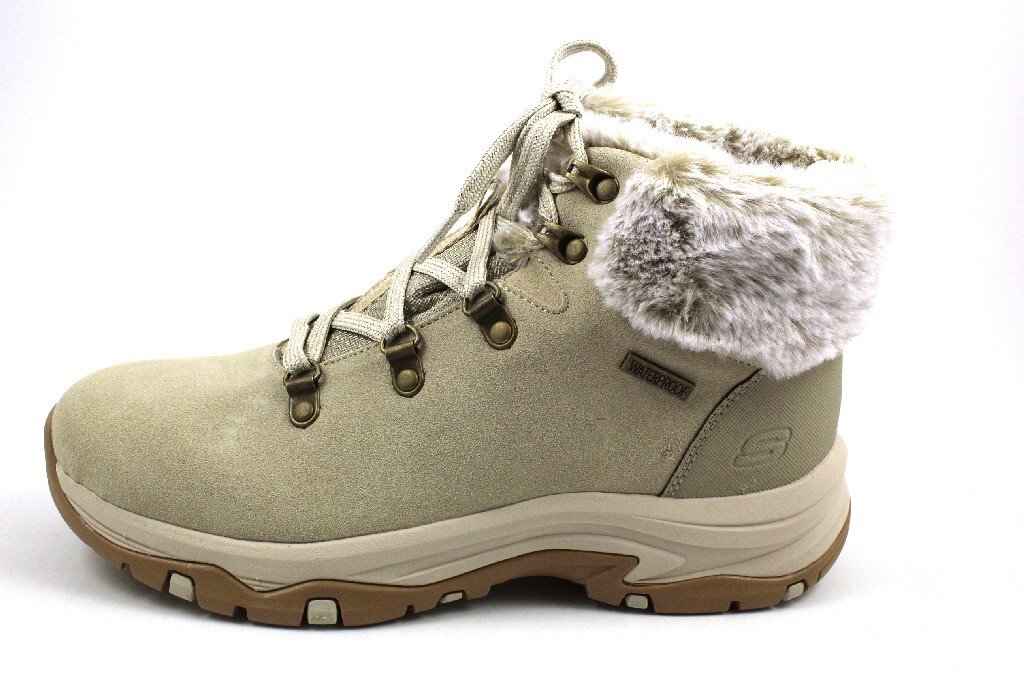 SKECHERS Stiefeletten beige Schnürboots Waterproof