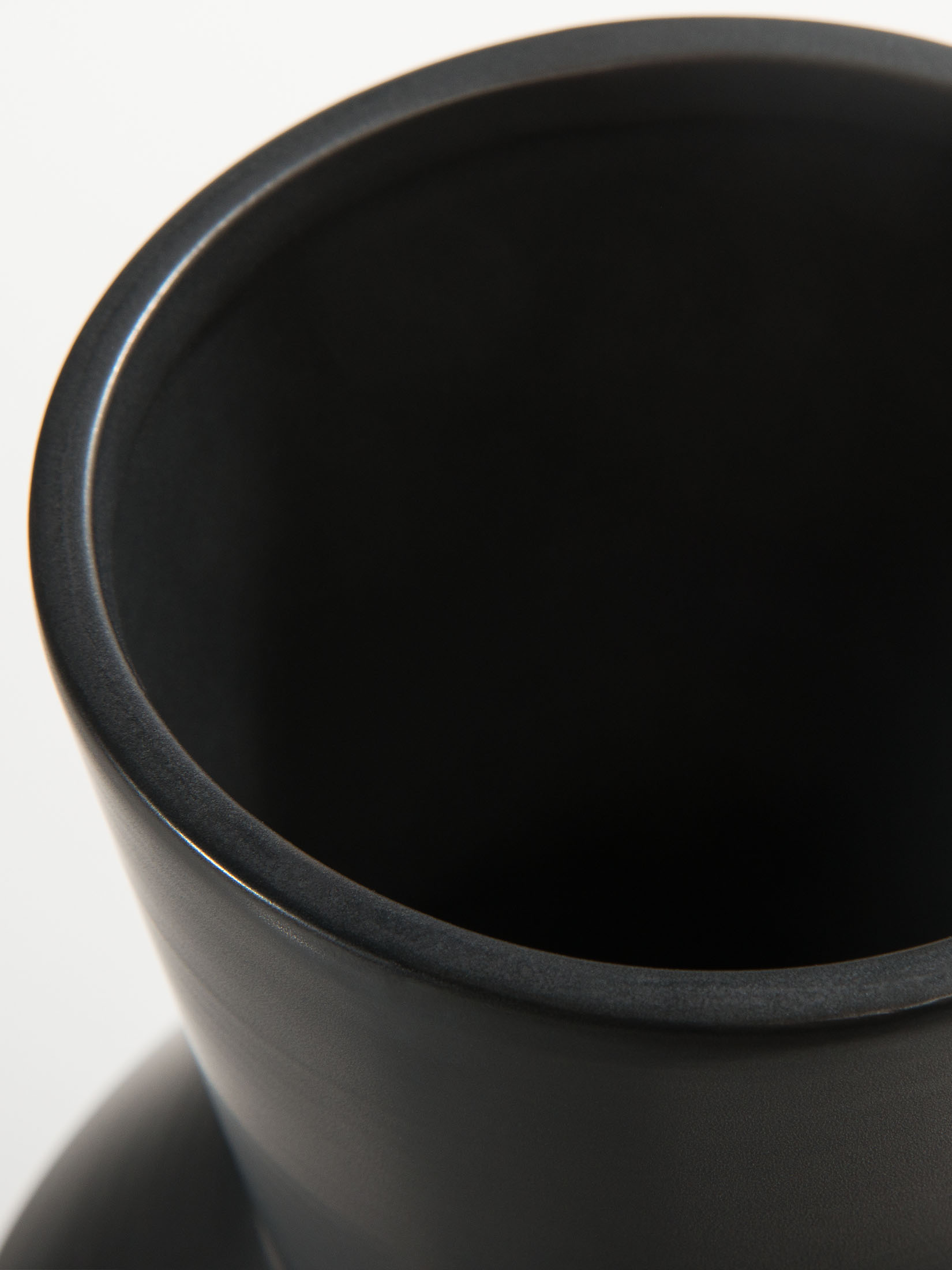 Haino Deko-Vase, Schwarz