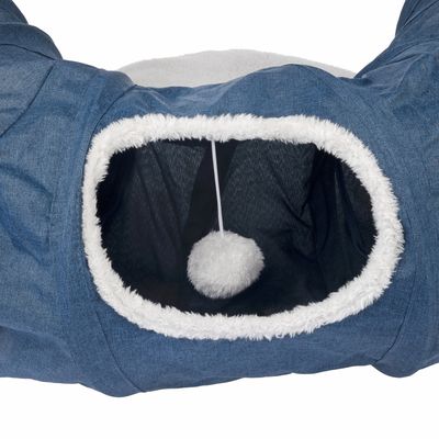 TIAKI Katzentunnel mit Plüschmatte