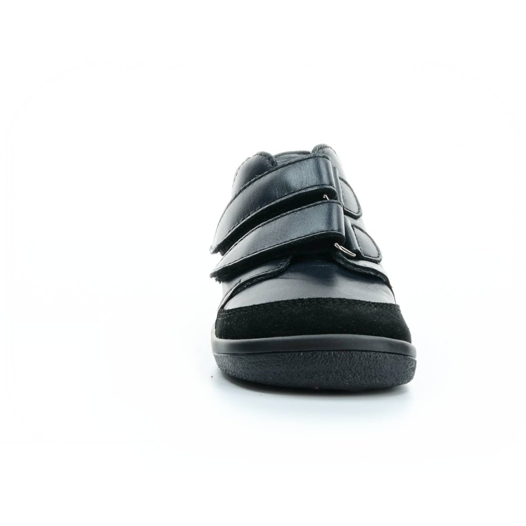 Beda Just Black mit Membran (BF 0001/W/M/SO/2) schwarze Barfuß-Stiefeletten
