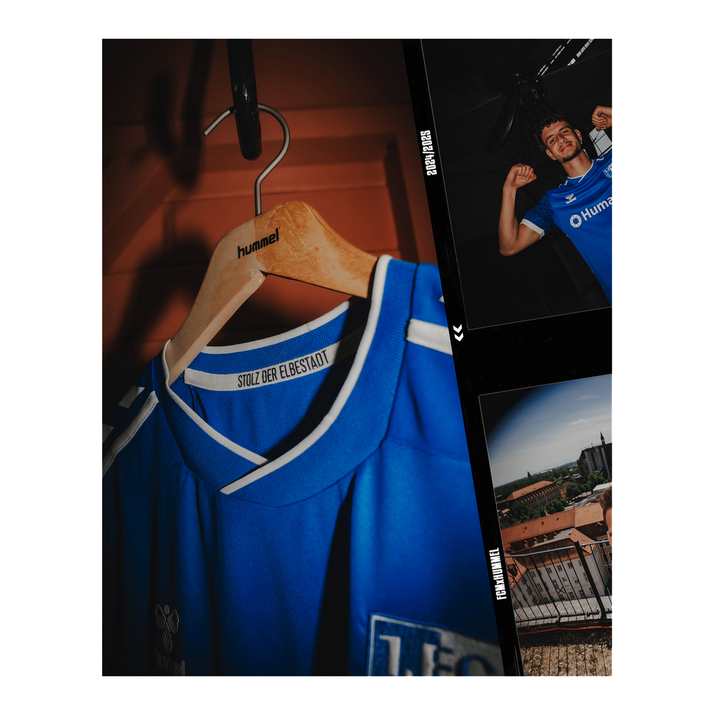 Hummel 1. FC Magdeburg Trikot Home 2024/2025 Blau F7251