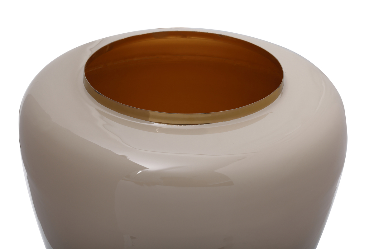 Kayoom Vase Art Deco 125 Taupe / Gold