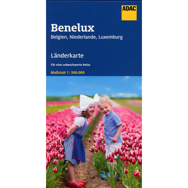 ADAC LänderKarte Benelux. Belgien, Niederlande, Luxemburg 1:300 000 - Straßenkarte