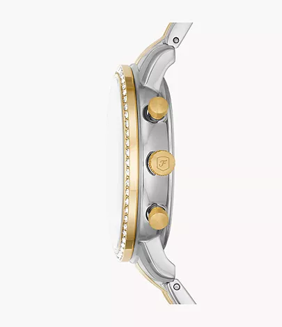 Fossil Uhr Chronograph Neutra Edelstahl Bicolor