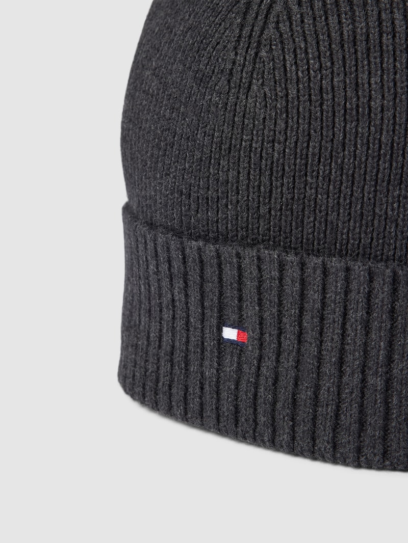 Mütze mit Logo-Stitching in anthrazit