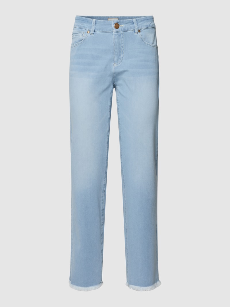 Cropped Jeans im 5-Pocket-Design Modell 'CLAIRE' in hellblau