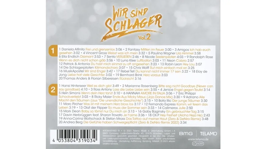 Wir sind Schlager:Vol.2