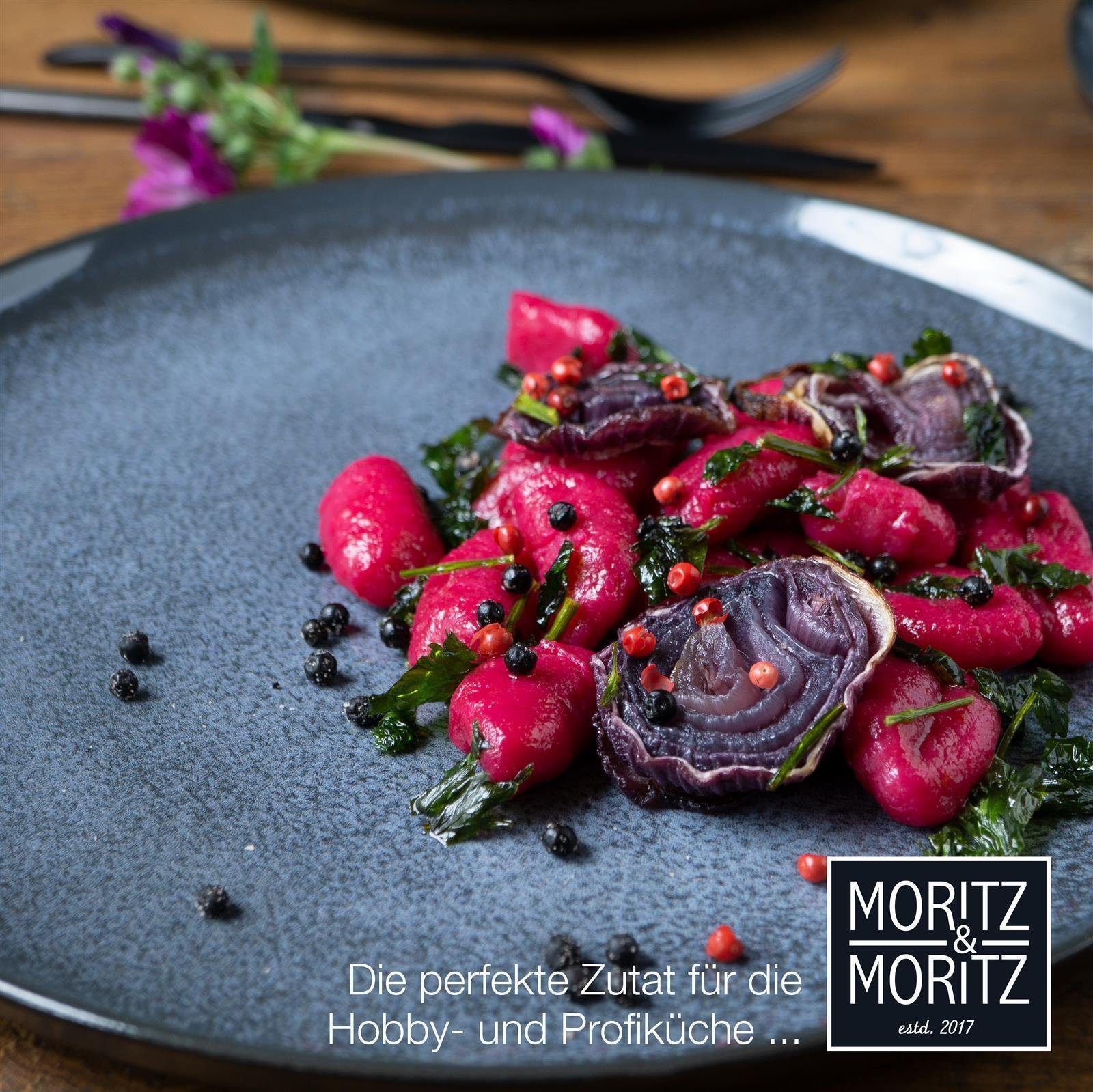 Moritz & Moritz Tafelservice Moritz & Moritz 12tlg Tafel Service Blau Geschirr Set Digital (12-tlg), 6 Personen, Kombigeschirr für 6 Personen