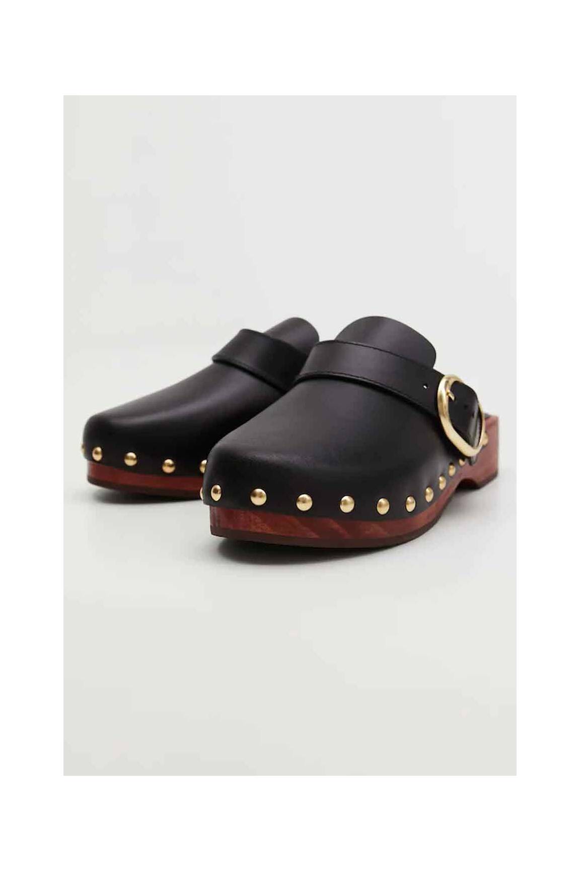 Mango Sandales Nu Pieds Femme couleur noir
