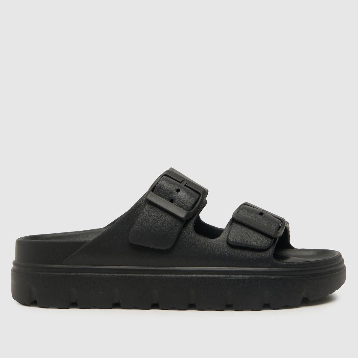 Schuh Tilda dupla pántos talpbetétes szandál fekete színben