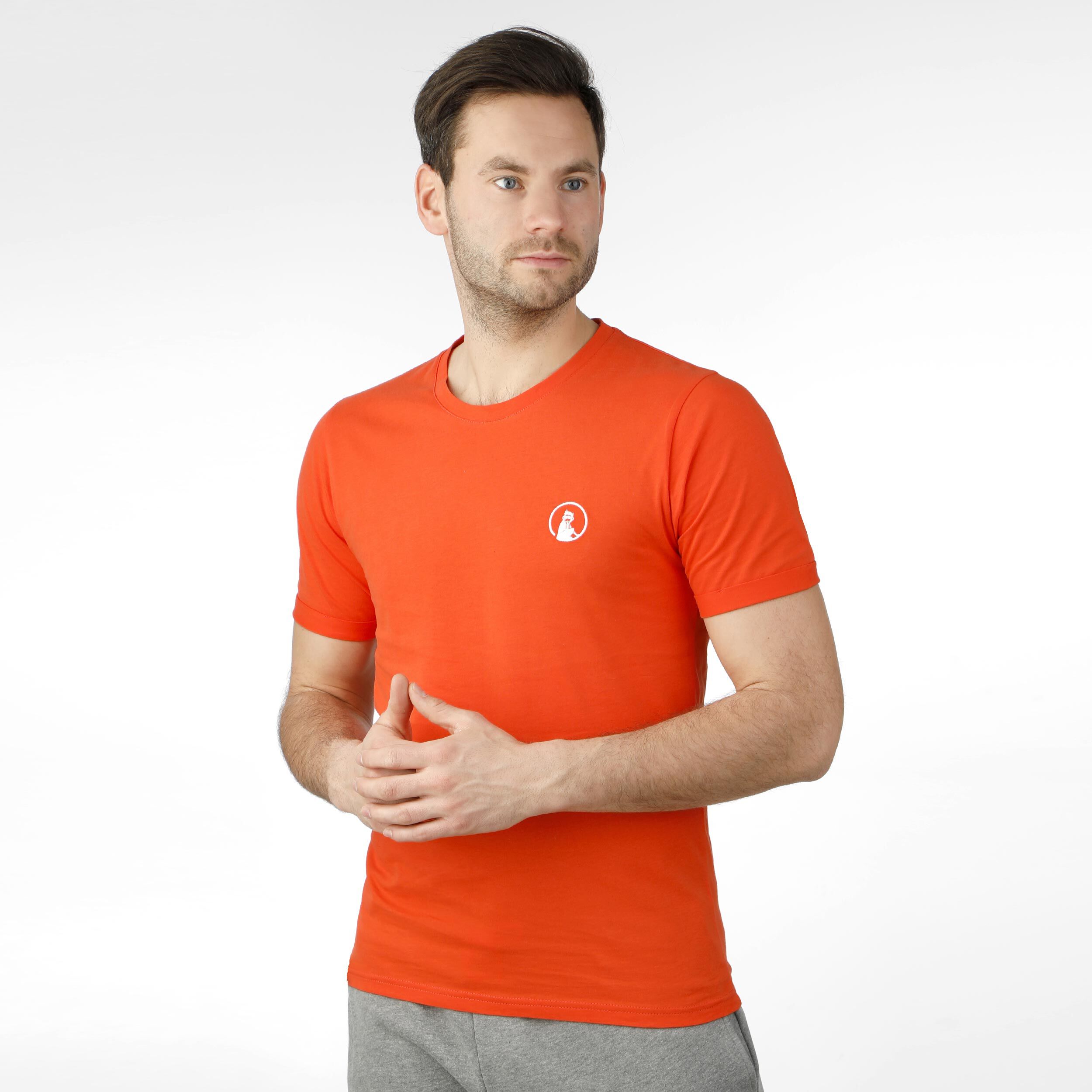 Ready To Serve T-Shirt Herren - Orange, Weiß