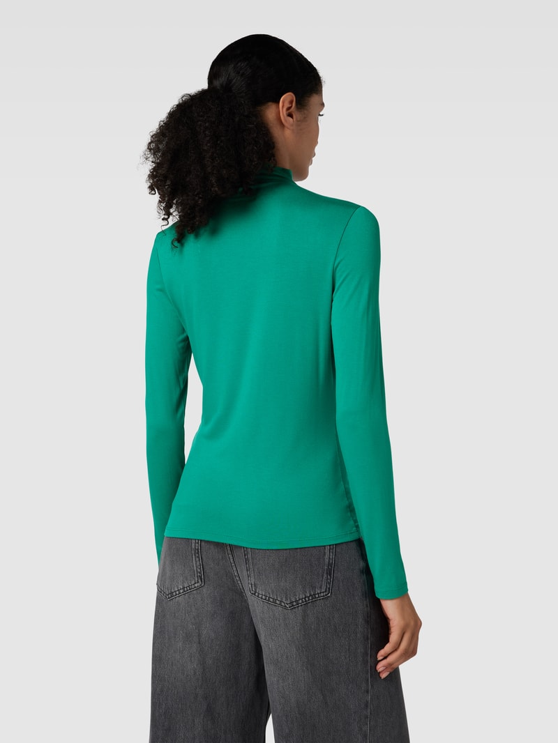 Longsleeve mit Turtleneck Modell 'Sayar' in grün
