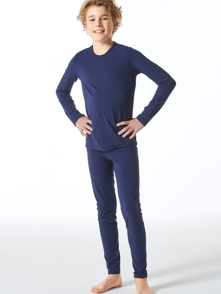 Schiesser Unterziehshirt Thermo in Blau günstig kaufen